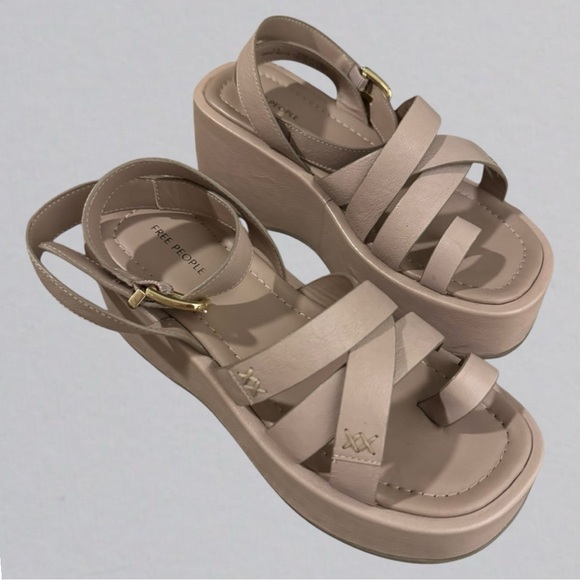 Free People Hazel Flatform Sandal 7.5 M - Picture 2 of 5
